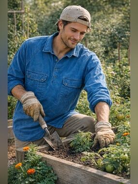 Vintage Indigo Workwear Shirt XL | Faded Blue Utility Pullover | Chore Shirt